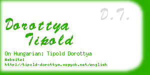 dorottya tipold business card